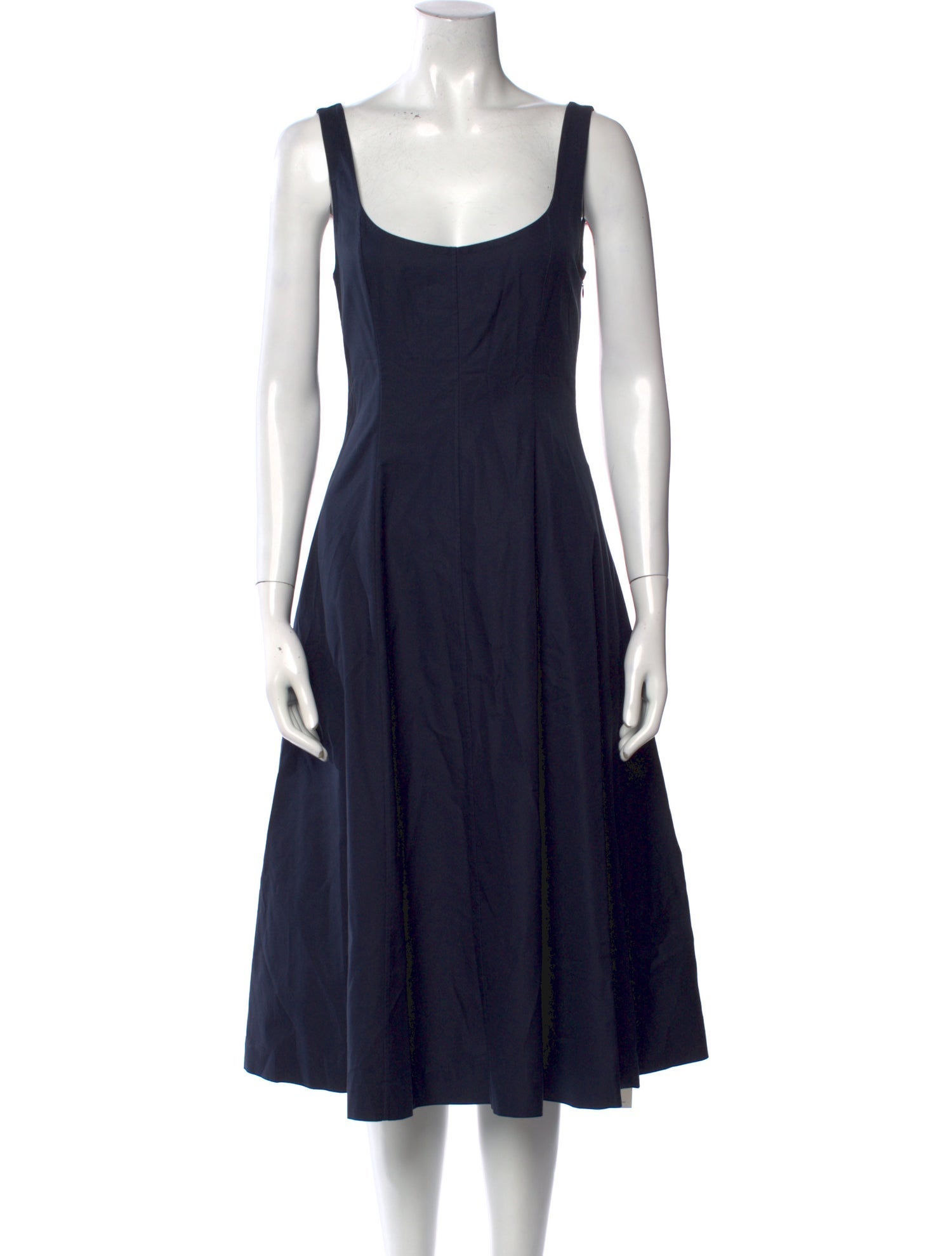 Khaite Scoop Neck Midi Length Dress